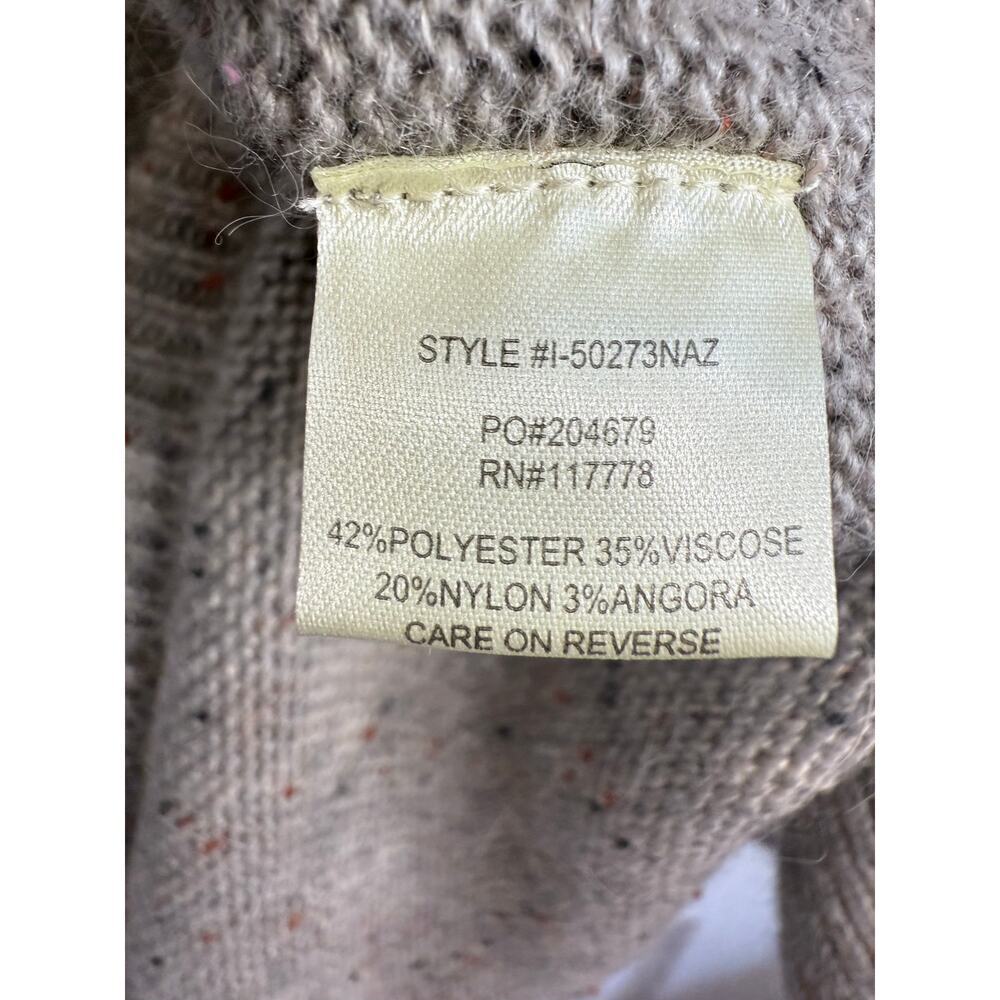 Lovestitch Grey Speckled Angora Blend Knit Sweater Size Small - Picture 5 of 6